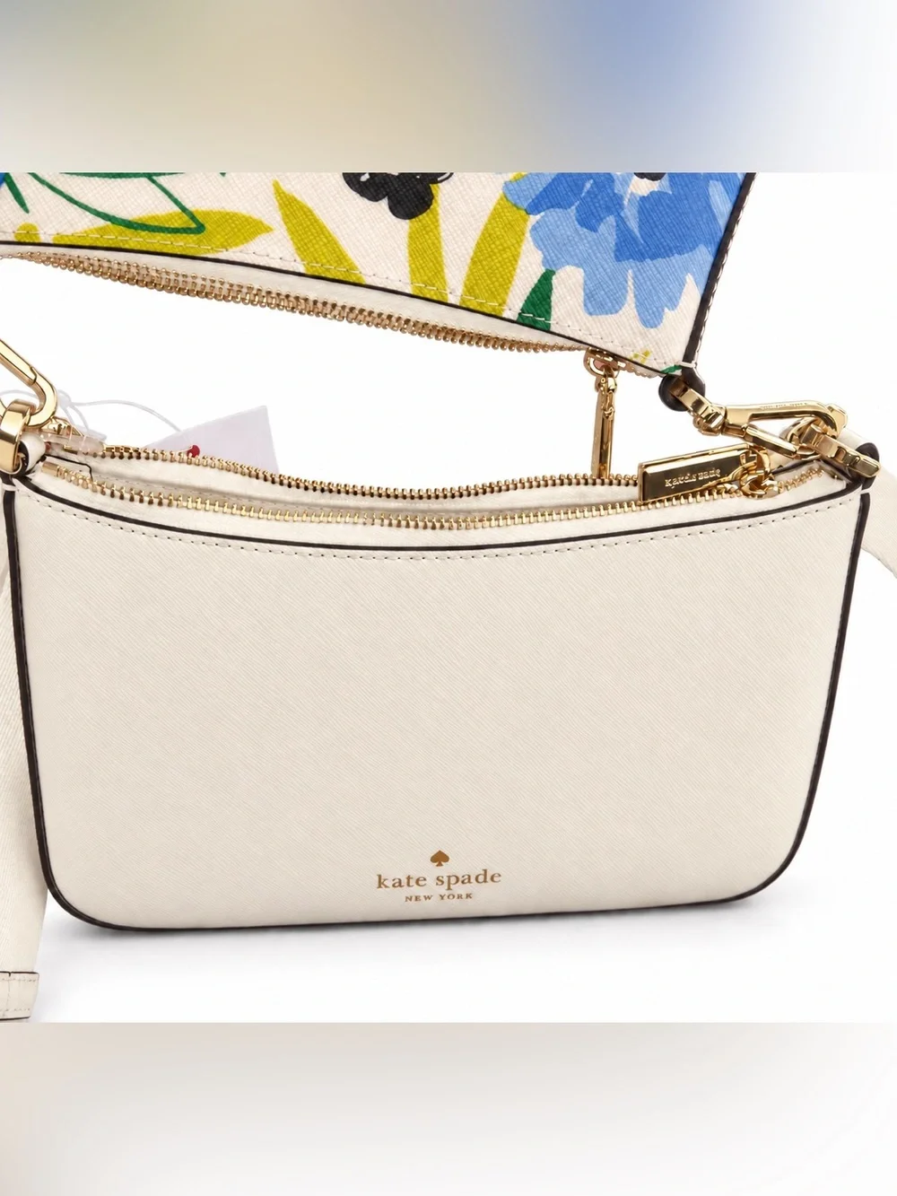 kate spade Floral Duet Spade 2-in-1 Crossbody – Blue, Pink, Green